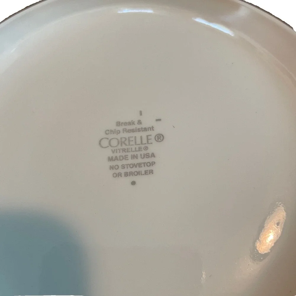 Corelle South Beach Green And Teal Desert Plates Set Of 3 6 3/4 In